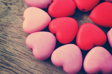 Sweet candy heart symbol for love concept.