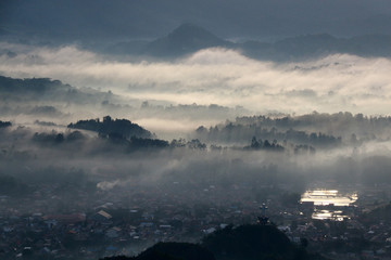 The famous Low Level Cloud at Toraja Utara, seen from To’Tombi, Sulawesi, Indonesia
