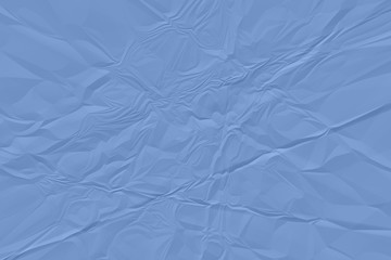Obraz premium crumpled blue paper background close up