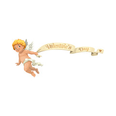 Amur or Cupid Valentines day symbol of love