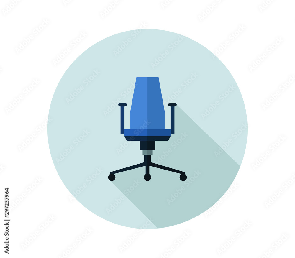 Poster office chair icon