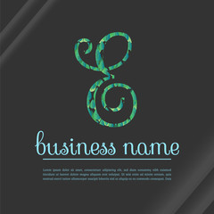 Foliage Script Letter F Logo Template