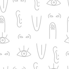 background five sense organs