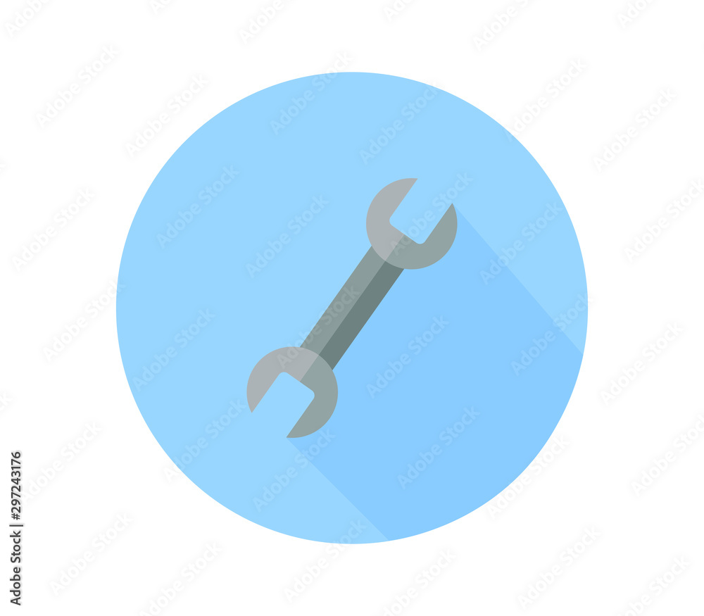 Sticker wrench icon