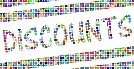 Discount. Shopping bag. Barcode vector image. label