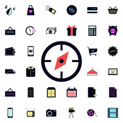 compass icon. Universal set of web for website design and development, app development