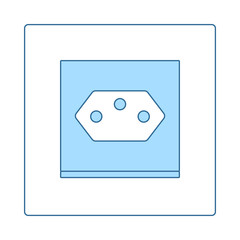 Swiss Electrical Socket Icon