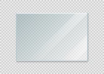 Foto op Plexiglas glass windowisolated on white background. Vector illustration. © brovkoserhii