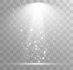  Snowfall. A lot of snow on a transparent background. Christmas winter background. Snowflakes falling from the sky.