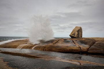 Blasting from the ocean