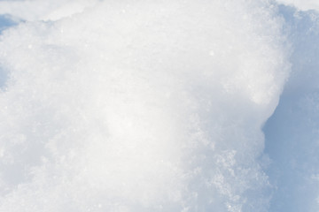 snow drifts closeup. the texture of the snow