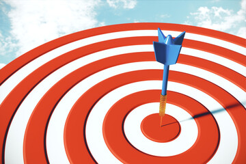 Success dart board target