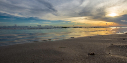 Beach shore panorama