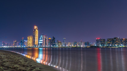 Abu dhabi city Night View
