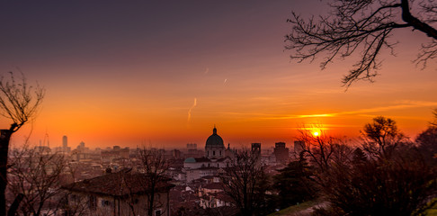 sunset in Brescia