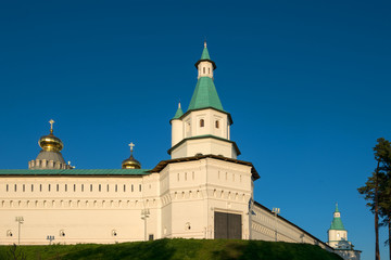 Fototapeta na wymiar Tower of David house. Resurrection New Jerusalem Stauropegial Monastery. The city of Istra. Moscow region