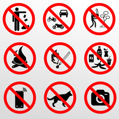 prohibition signs (9)