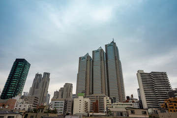 Fototapeta na wymiar 東京西新宿　高層ビルのある風景
