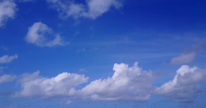 beautiful blue cloudscape of thailand