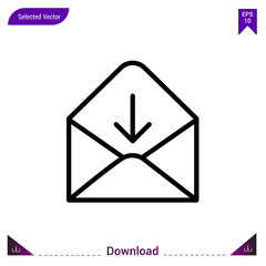 envelope icon  vector . Best modern, simple, isolated, dialogue-set , logo, flat icon for website design or mobile applications, UI / UX design vector format