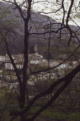 Vista Cocullo Abruzzo Italia
