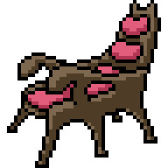 vector pixel art chair