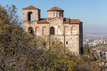 Fototapeta premium Church at ruins of Asen's Fortress, Asenovgrad, Bulgaria