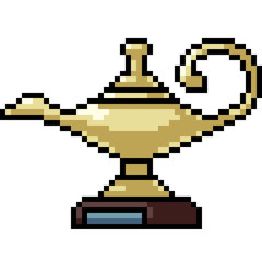 Fototapeta premium vector pixel art trophy