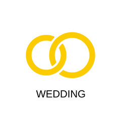 Wedding rings icon. Wedding rings concept symbol design. Stock - Vector illustration can be used for web.