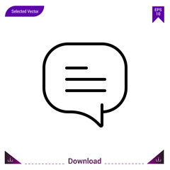 Chat icon  vector . Best modern, simple, isolated, dialogue-set , logo, flat icon for website design or mobile applications, UI / UX design vector format