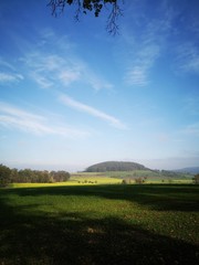 landscape with road and clouds