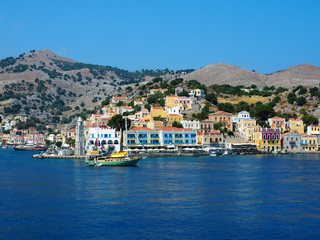 Naklejka premium Symi - Hafen