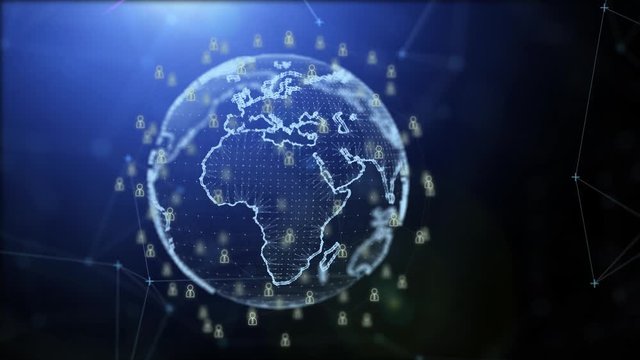 4k Video Connected People Earth