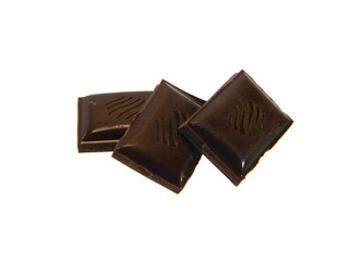 chocolate bar isolated on white background