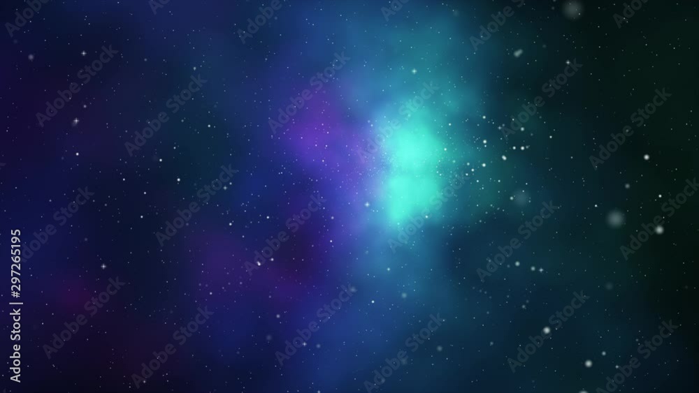 Wall mural abstract background flying pass through the milky way galaxy with stars and space dust in the univer