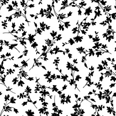 美しくシームレスな花柄