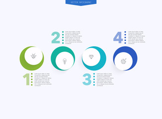Vector info graphics for your business presentations. Can be used for website layout, numbered banners, diagram, horizontal cutout lines, web design.