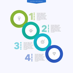 Vector info graphics for your business presentations. Can be used for website layout, numbered banners, diagram, horizontal cutout lines, web design.