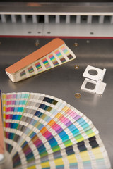 Sample colors catalogue pantone or colour swatches book