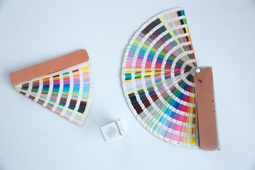 Sample colors catalogue pantone or colour swatches book