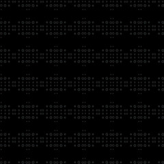seamless porous black and white random dots pattern. abstract black background with circles. metal texture with holes randomly located.