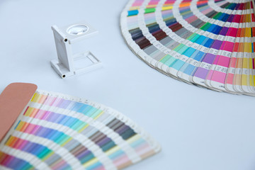Sample colors catalogue pantone or colour swatches book