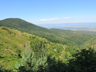 Mountain Yuhor Jagodina Serbia green slopes and elevations