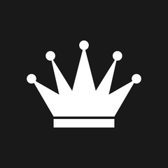 Crown Icon in trendy flat style isolated on background.
