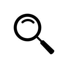 magnifier icon trendy flat design