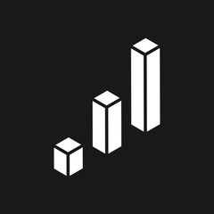 Graph and Diagram icon. Analytics and business symbols.