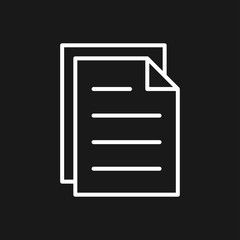 Document flat icon, Document vector icon. Illustration for graphic and web design