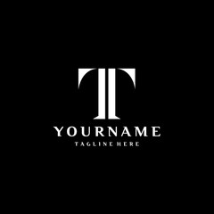 Letter T Simple and Abstract Logo Design Vector Template