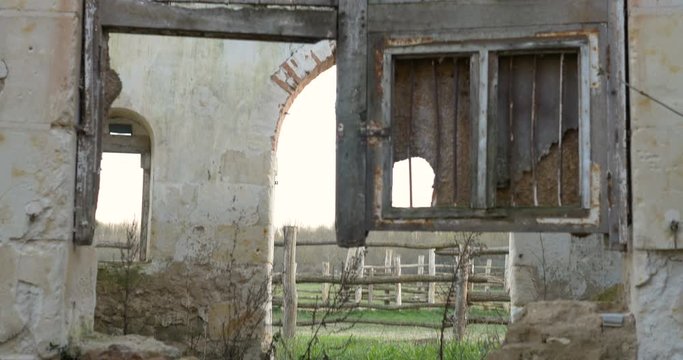 Old horse breeding building : Poulini&egrave;re of le lude, in Loire Valley. Le Lude, France - 26-2-2019