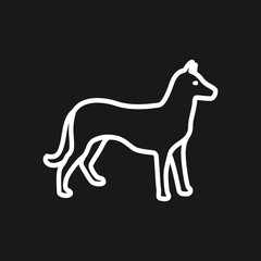 Obraz na płótnie Canvas Dog icon. Vector element for your design